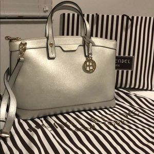 Henri Bendel Silver Tote